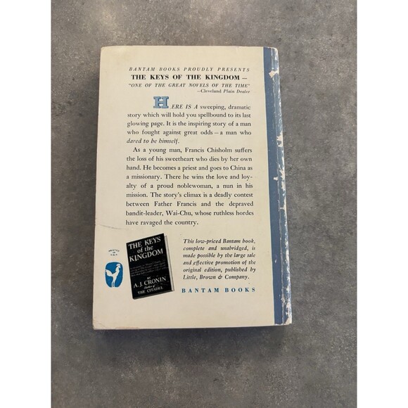 The Keys Of The Kingdom Religion Paperback Book by A.J. Cronin Bantam 1950 VTG - Picture 2 of 3